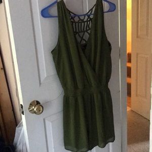 Kelly Green romper! Never worn!